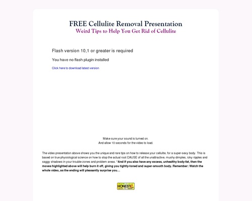 cellulite removal video presentation