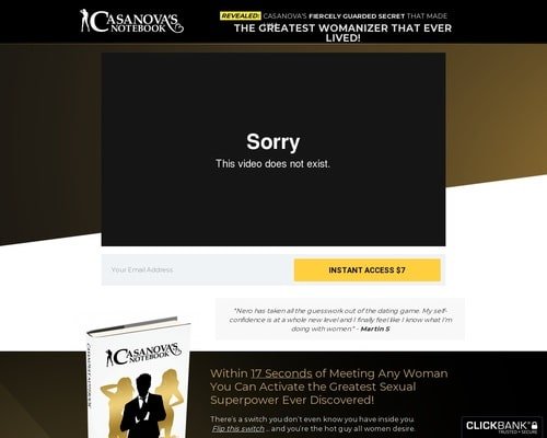 Casanova’s Notebook – #1 Method for Rizzing Up Women